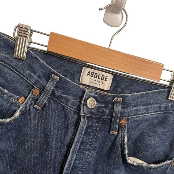 AGOLDE Remy High Rise Straight Wink Button Fly Distressed Jeans Size 25 - Picture 4 of 8